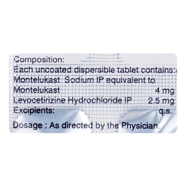 Montina L DT  Tablet 10'S - Asthma/COPD-Ast