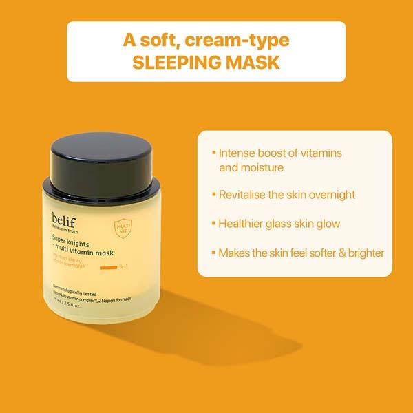 Belif Super Knights - Multi Vitamin Mask 75 ml - Masks & Peels
