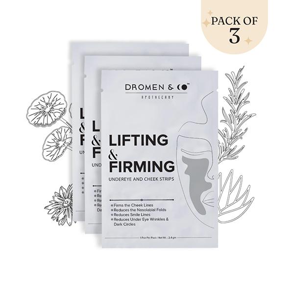 Netmeds | Dromen and Co Lifting and Firming Undereye and Cheek Strips 3's