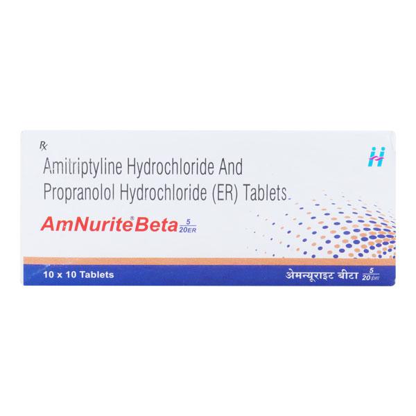 AMNURITE BETA ER 5/20 Tablet 10's - Migraine