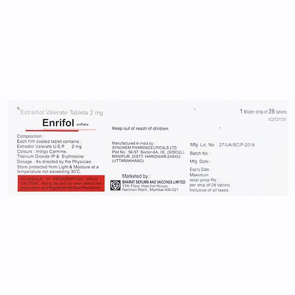 ENRIFOL 2 Tablet 28's - Hormonal Therapy-Oes