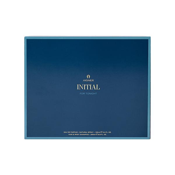 Aigner Initial for Tonight Set (Eau De Parfum 100ml + Hair and Body Shampoo 200ml) 1's - Men Perfumes (Edt/Edp)
