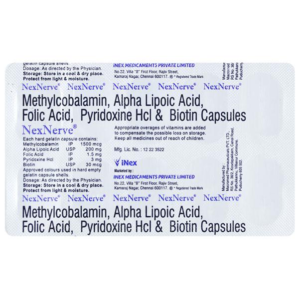 NEXNERVE Capsule 10's - Supplements-Vam