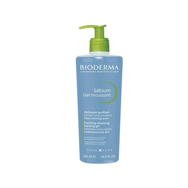 Bioderma Sebium Face And Body Wash Moussant Purifying Cleansing Gel 500 ml - Scrubs & Exfoliants