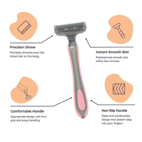 Sanfe Shea Butter Body Razor 3's - Hair Removal Accessories