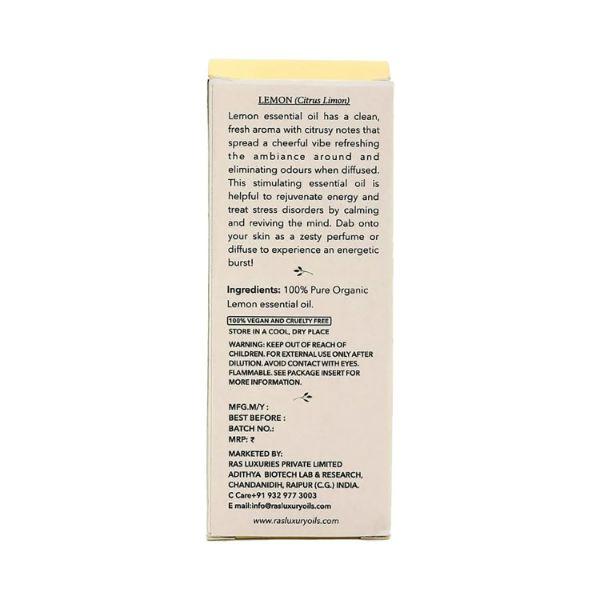 Ras Luxury Skincare Lemon Pure Essential Oil 10ml - Essential Oils