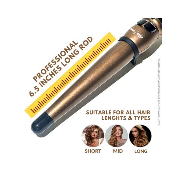 Alan Truman Gold Ceramic Wand Large (32-19Mm) 1's - Rollers & Curlers