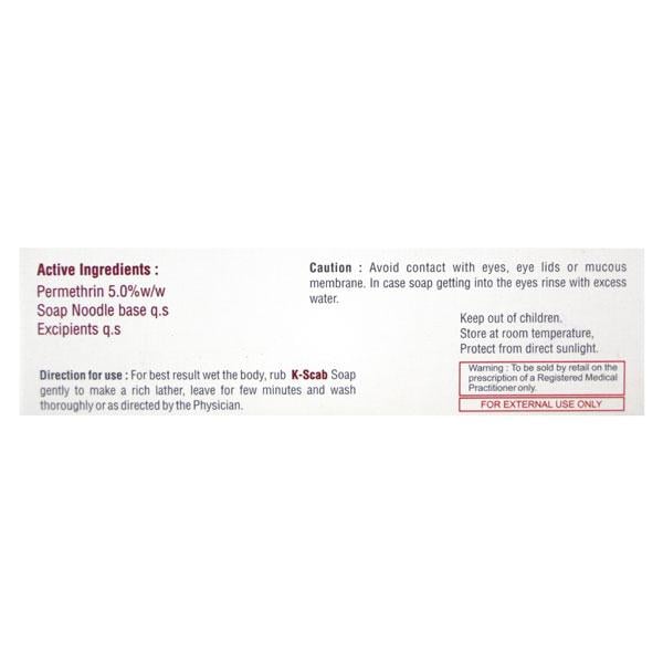 K SCAB Soap 75gm - Skin Infections-Tps