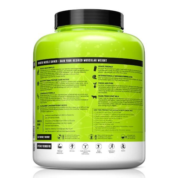 Avvatar Muscle Gainer Protein Powder - Belgian Chocolate Flavour (Jar) 2 kg - Whey Proteins