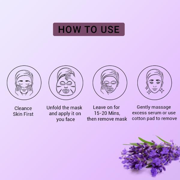 Mancode Lavender Facial Sheet Mask For All Skin Types 25 gm - Face Mask