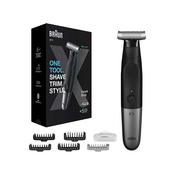 Netmeds | Braun Series XT5100-One Blade Hybrid Beard Trimmer, Shaver and Electric Razor for Men, Body Grooming Kit for Manscaping 97 gm