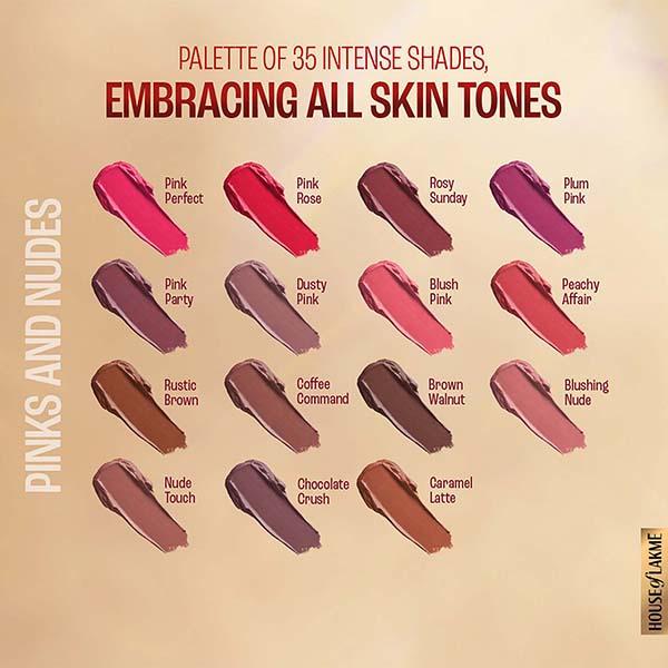 Lakme 9to5 Powerplay Priming Matte Lipstick, Lasts 16hrs, Coffee Command, 3.6 gm - Lipsticks
