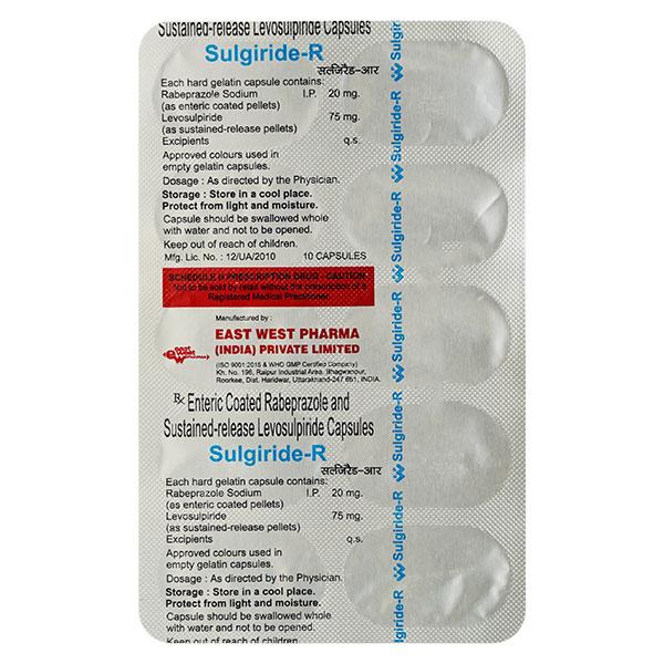 Sulgiride R Capsule 10'S - Ulcer/Reflux/Flatulence-Aaa