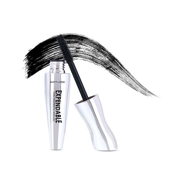 Matt Look Expendable Curl Volumizing Mascara, Instant 3X Volume, Clump- Free Lashes-Black 12.5 ml - Mascaras