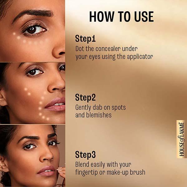 Lakme 9to5 Primer + Matte Liquid Concealer 10 Ivory 5.4 ml - Concealer