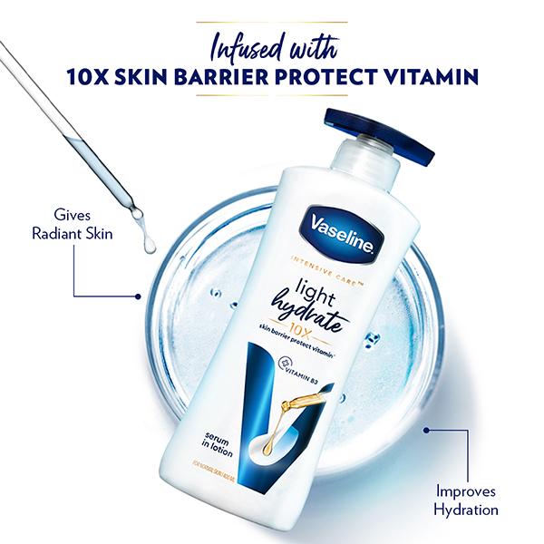 Vaseline Light Hydrate Serum In Lotion, Superlight and Non-Sticky for Hydration Boost 400 ml - Creams/Oils/Lotions