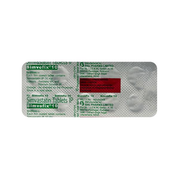 SIMVOFIX 10MG TABLET 10'S