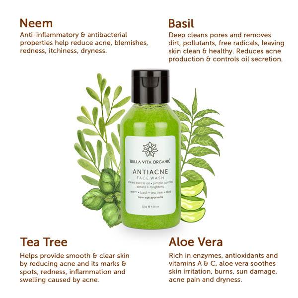 Bella Vita Organic Anti Acne Face Wash 115 gm - Face Wash & Cleansers
