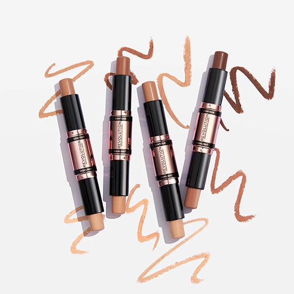 Makeup Revolution Double Ended Fast Base Contour Stick Dark 8.6gm - Contour