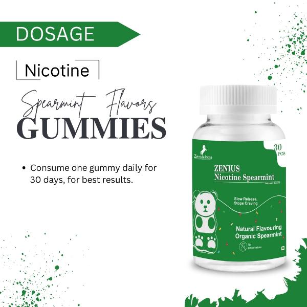 Zenius Nicotine Gummies - Organic Spearmint Flavour 30's - Vital Health