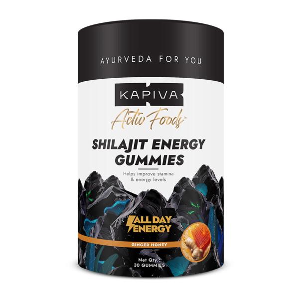 Netmeds | Kapiva Activ Foods Shilajit Energy Gummies - Ginger Honey 30's