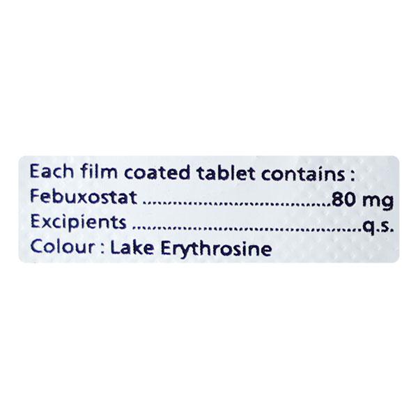 FEBUDAC 80mg Tablet 10's - Gout