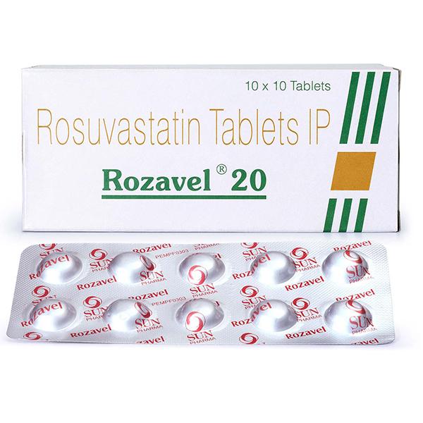 Rozavel 20mg Tablet 10'S - High Cholesterol-Dys