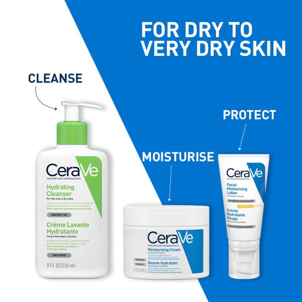 CeraVe Moisturising Cream For Dry To Very Dry Skin 340 gm - Lotions & Creams
