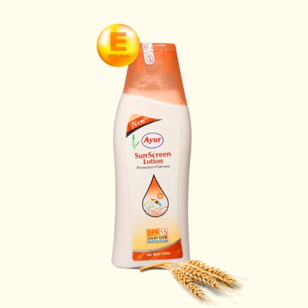 Netmeds | Ayur Herbals Sun Screen SPF 15 UVA/UVB Protection Lotion 100 ml
