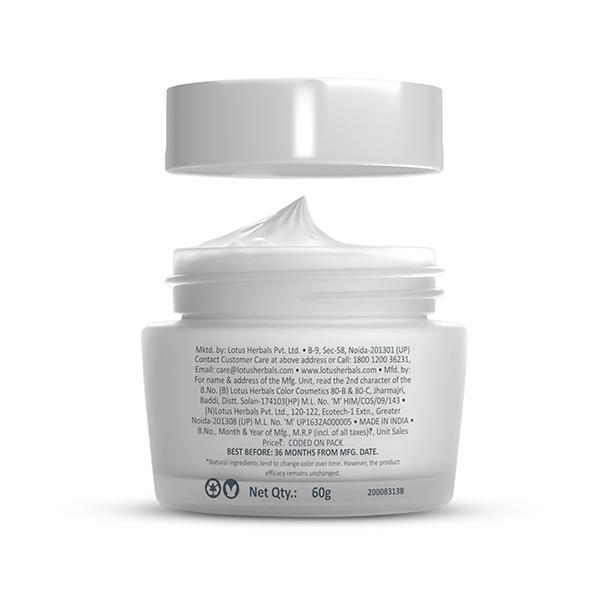 Lotus Herbals Whiteglow Skin Whitening & Brightening Nourishing Night Creme 60 gm - Face Creams