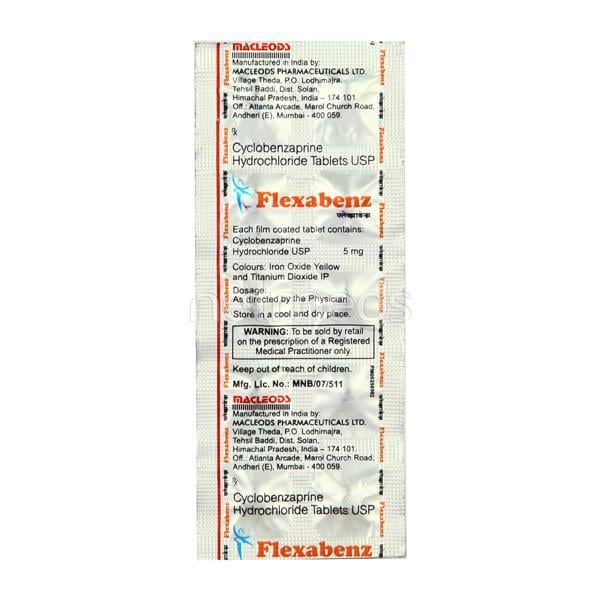 Netmeds | Flexabenz 5mg Tablet 10'S