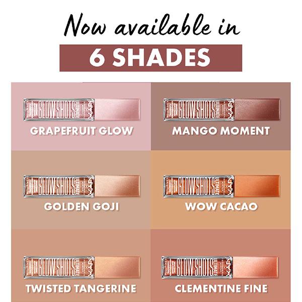 Nyx Professional Makeup Ultimate Glow Shots Liquid Eyeshadow - Twisted Tangerine 7.5 ml - Eyeshadow, Bases & Primers