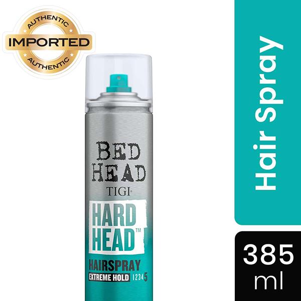 TIGI Bed Head Hard Head Hair for Spray Extreme Hold and Shine Finish 385 ml - Hair Sprays & Mists