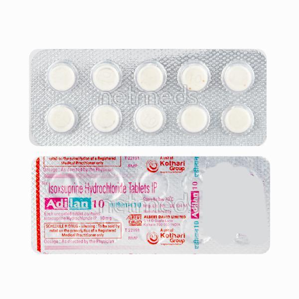 Adilan 10mg Tablet 10'S - Peripheral Vascular Disease