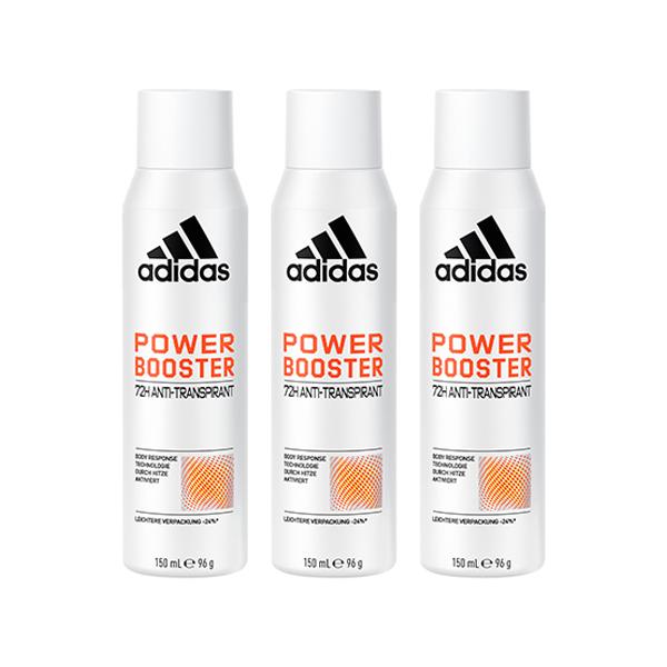 Netmeds | Adidas Power Booster 72H Anti-Perspirant 150ml Deodorant Set 3's