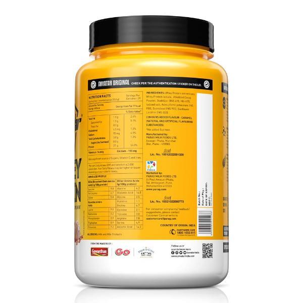 Avvatar Whey Protein - Caramel Creme Flavour (Jar) 1 kg - Whey Proteins