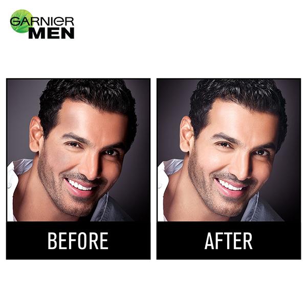 Garnier Men Power White Anti-Pollution Double Action Facewash 50 gm - Face Washes