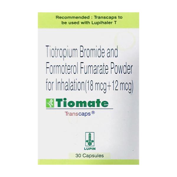 TIOMATE Transcaps 30's - Asthma/COPD-Ast