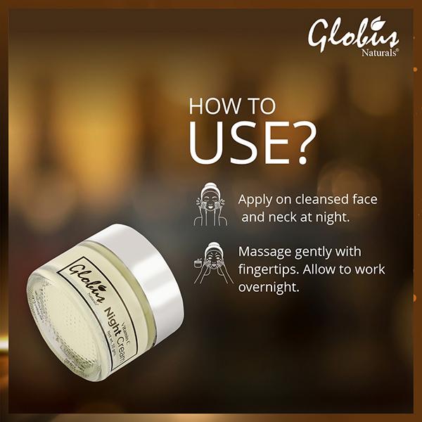 Globus Naturals Vitamin C Brightening & Whitening Night Cream 50 gm - Night Cream