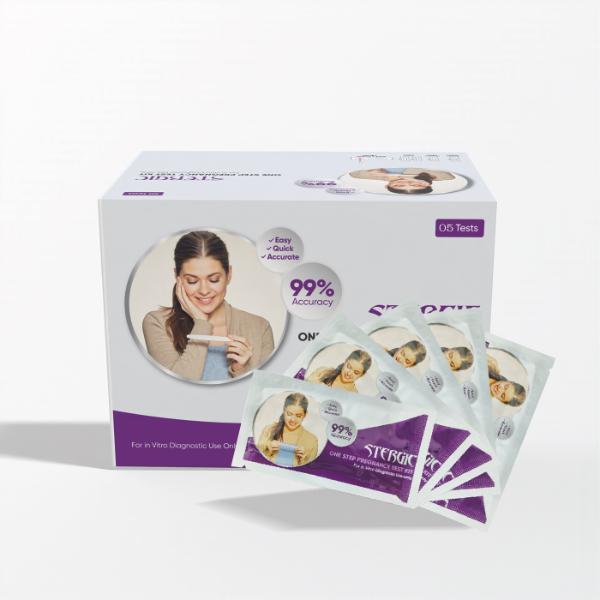STERGIC One Step Pregnancy Test Kit 5's - Test Strips & Lancets