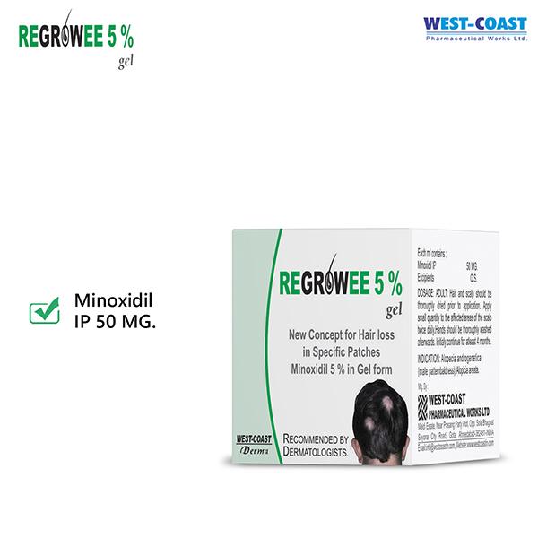 REGROWEE 5% Gel 50gm - Hair Loss-Oth