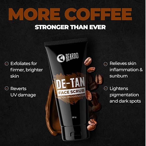 Beardo De-Tan Face Scrub 50 gm - Scrubs & Exfoliants