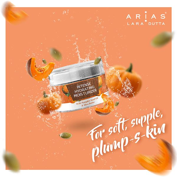 Arias by Lara Dutta Intense Hydrating Moisturizer - Pumpkin Seed Oil & Shea Butter 50 gm - Body Butter
