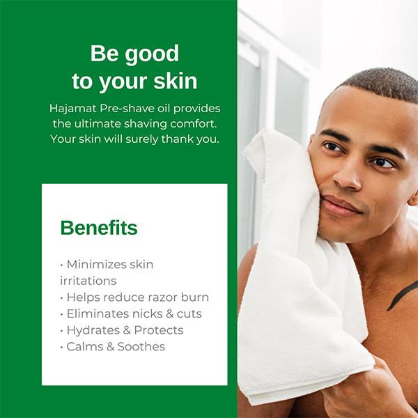 Hajamat Ultra-Comfort Pre-Shave Infused With 9 Natural Oils 50 ml - Pre & Post Shaves