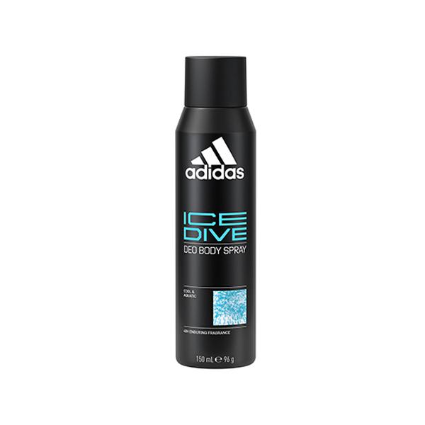 Adidas Ice Deodorant Spray 150ml + Adidas Ice Dive 3-In-1 Shower Gel 400ml 2's - Men Deodorants/Roll-Ons