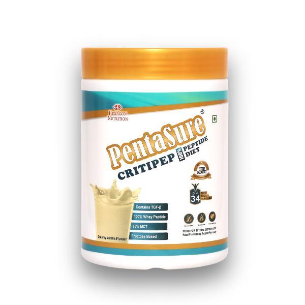 PentaSure Criti Peptide 100% Diet Powde - Creamy Vanilla Flavour 400 g - Protein Drink