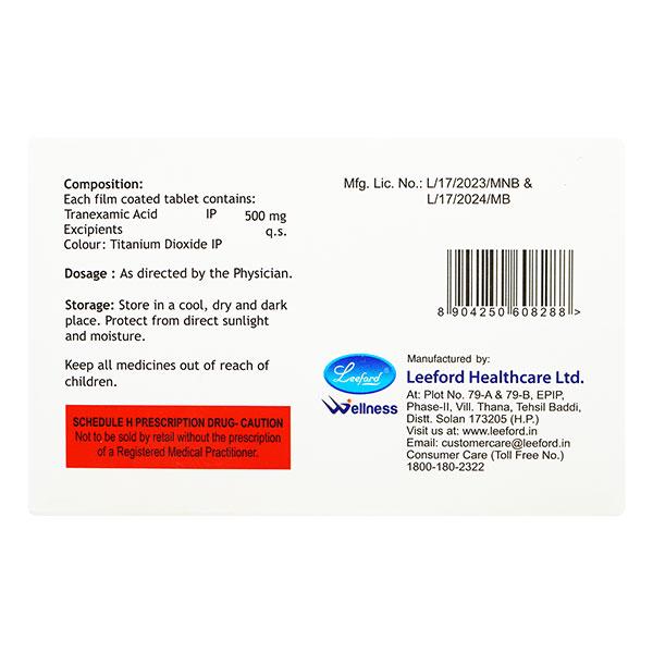 Redotrex 500mg Tablet 10'S - Bleeding Disorders-Hae