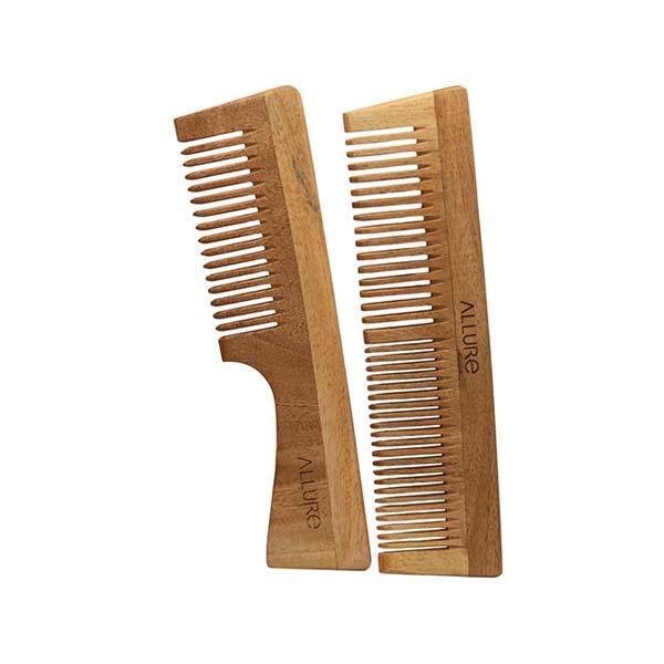 Netmeds | Allure Wooden Neem Comb (CD-02+CR-01) 1's