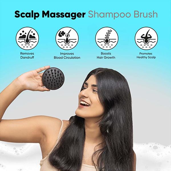 Vega Hair Scalp Massager Shampoo Brush for Manual Head Massager for Men and Women, (SSB-01) 103 gm - Hair Brushes