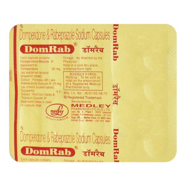 Domrab Capsule 10'S - Ulcer/Reflux/Flatulence-Aaa